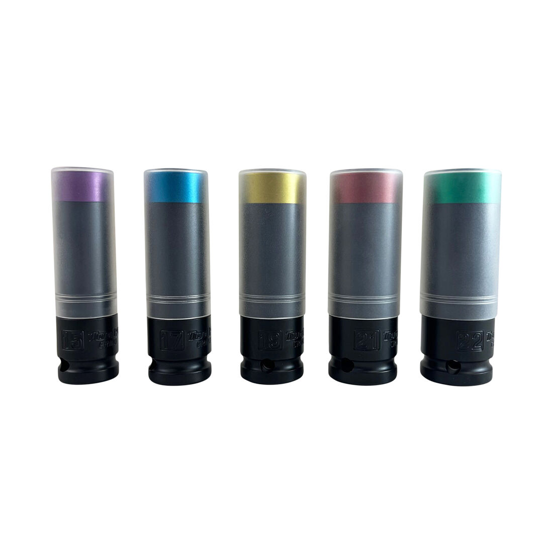 ToolPRO 1/2" Drive Thin Wall Impact Wheel Nut Impact Socket Set - 5 Piece, , scanz_hi-res