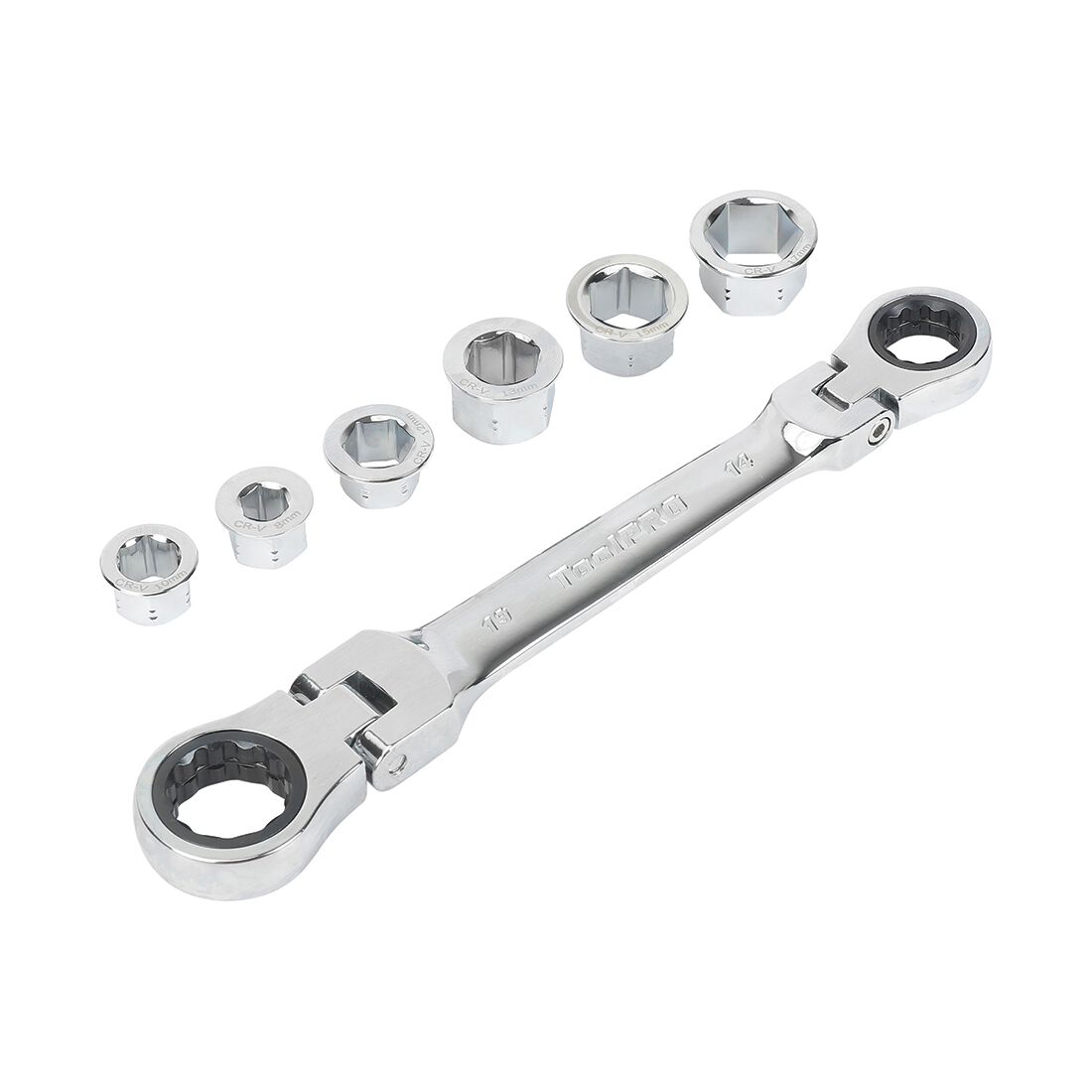 ToolPRO QC Double Flex Ring Ratchet Wrench Set, , scanz_hi-res