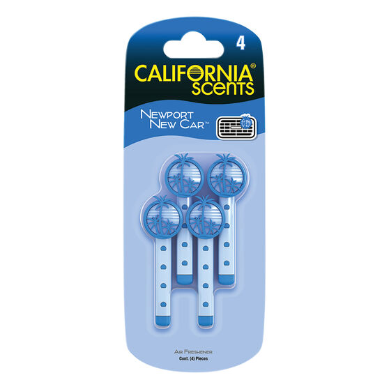 California Scents Vent Stick Air Freshener New Car 4 Pack, , scanz_hi-res