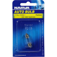 Narva Bulb - 12V, 10W, 10x31mm, , scanz_hi-res