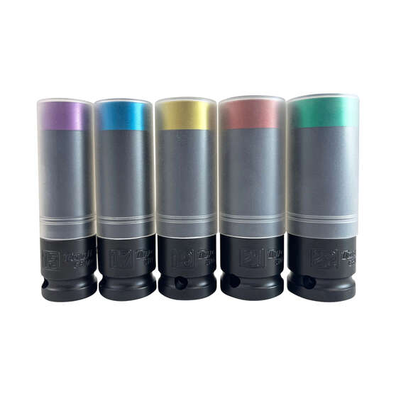 ToolPRO 1/2" Drive Thin Wall Impact Wheel Nut Impact Socket Set - 5 Piece, , scanz_hi-res