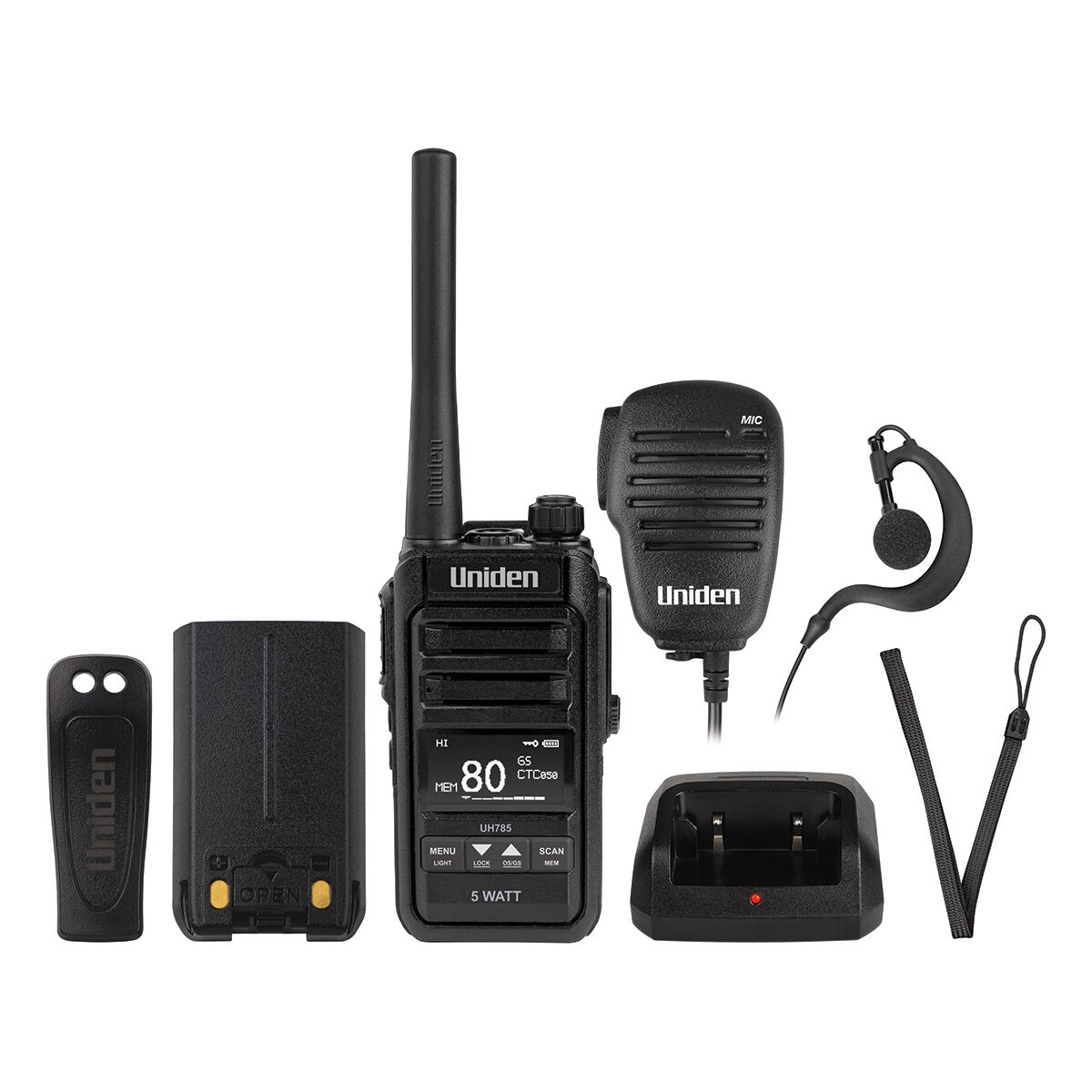 Uniden UH785 5W UHF Handheld Radio, , scanz_hi-res