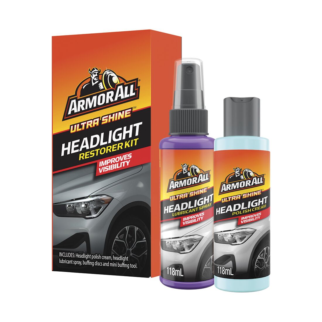 Armor All Ultra Shine Headlight Restorer Kit, , scanz_hi-res