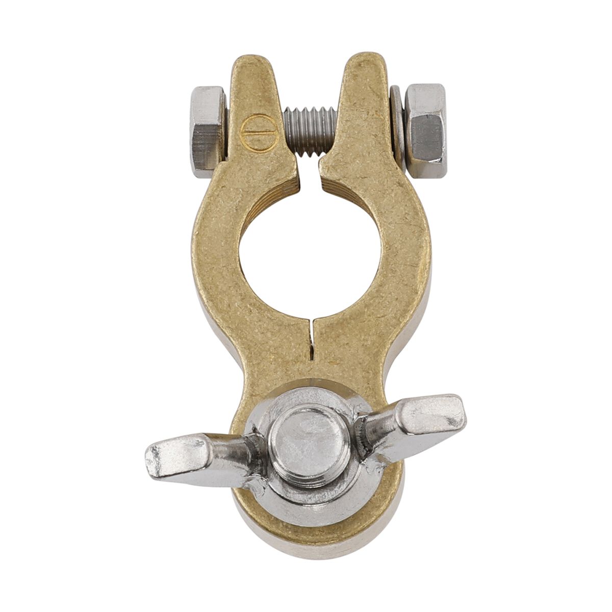 Century Battery Terminal Forged Brass Wingnut Negative, , scanz_hi-res