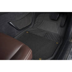 Ridge Ryder Deep Dish Combo Carpet/PVC Car Floor Mats - Set of 4, Black, , scanz_hi-res