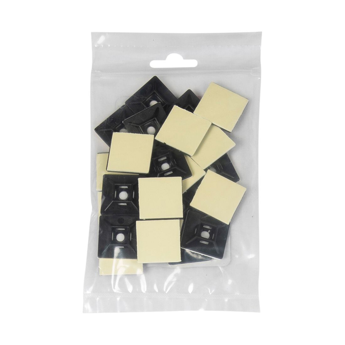 SCA Cable Tie Mounts Large 28mm x 28mm, Pack of 25, Black, , scanz_hi-res