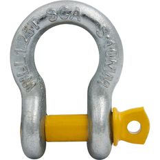 SCA Bow Shackle - Rated to 1250kg, Galvanised, 10mm, , scanz_hi-res