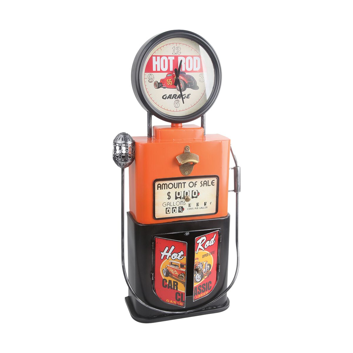 Tin Gas Station Cabinet & Clock, , scanz_hi-res