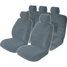 SCA Executive Seat Cover Pack - Grey Adjustable Headrests Size 30 and 06H Front and Rear Pack Airbag Compatible, , scanz_hi-res