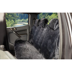 SCA Luxury Fur Seat Cover - Slate Adjustable Headrests Size 06H Rear Seat, , scanz_hi-res
