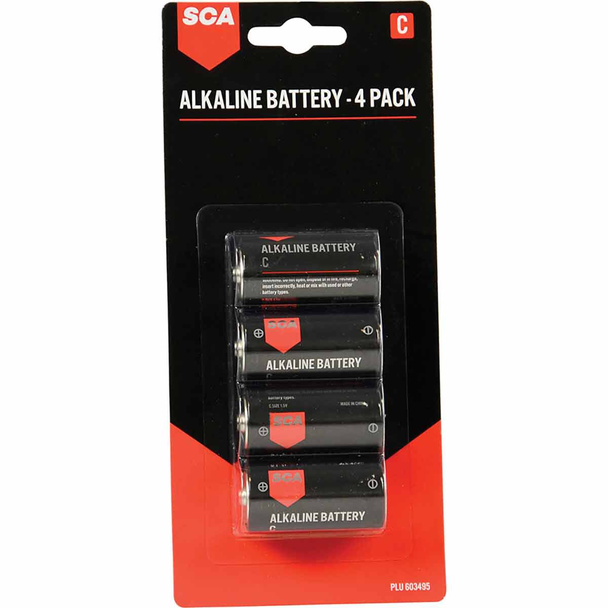 SCA Alkaline C Batteries 4 Pack, , scanz_hi-res