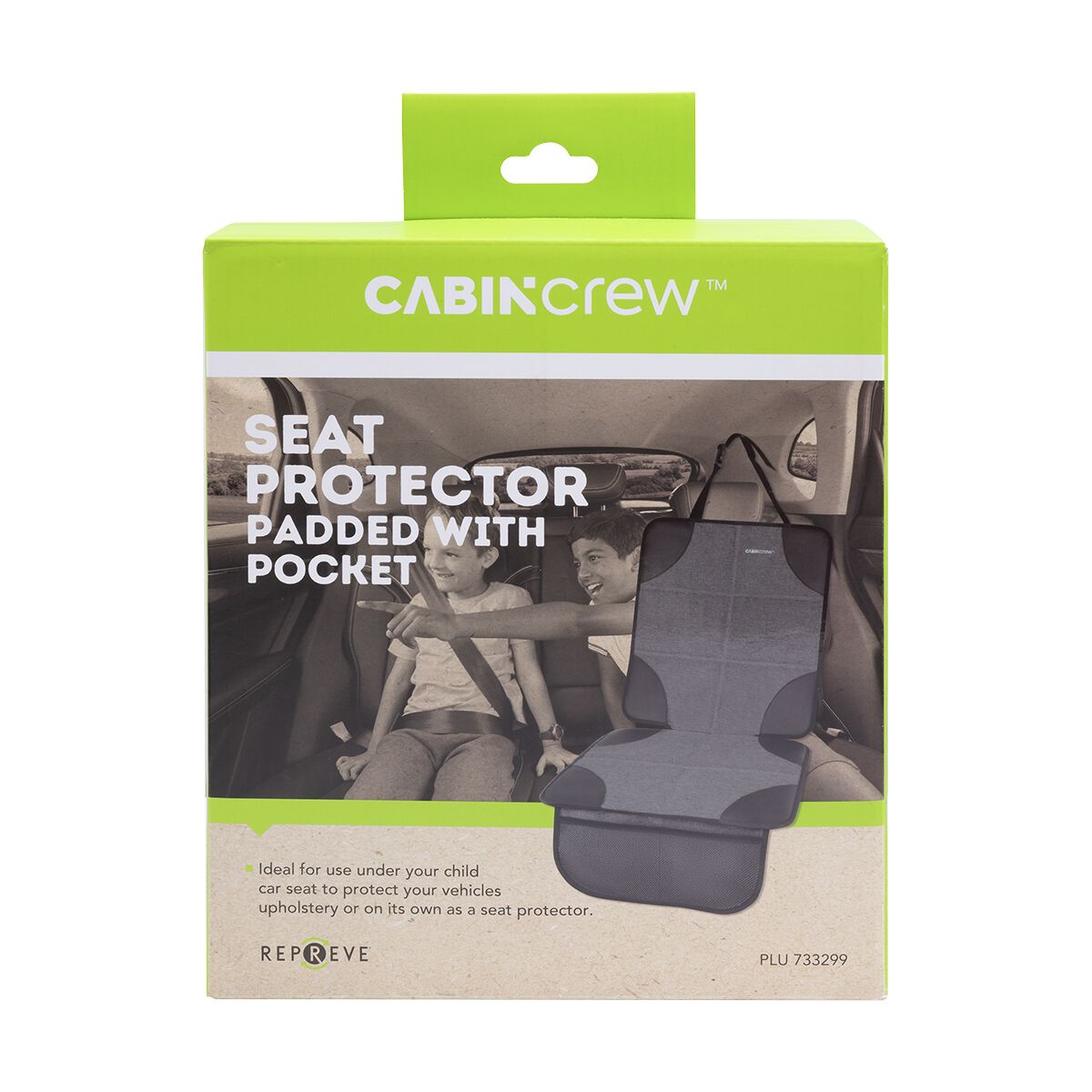 Cabin Crew Kids Repreve Padded Under Seat Protector Black/Grey, , scanz_hi-res