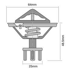 Tridon High Flow Thermostat - TT268-170, , scanz_hi-res