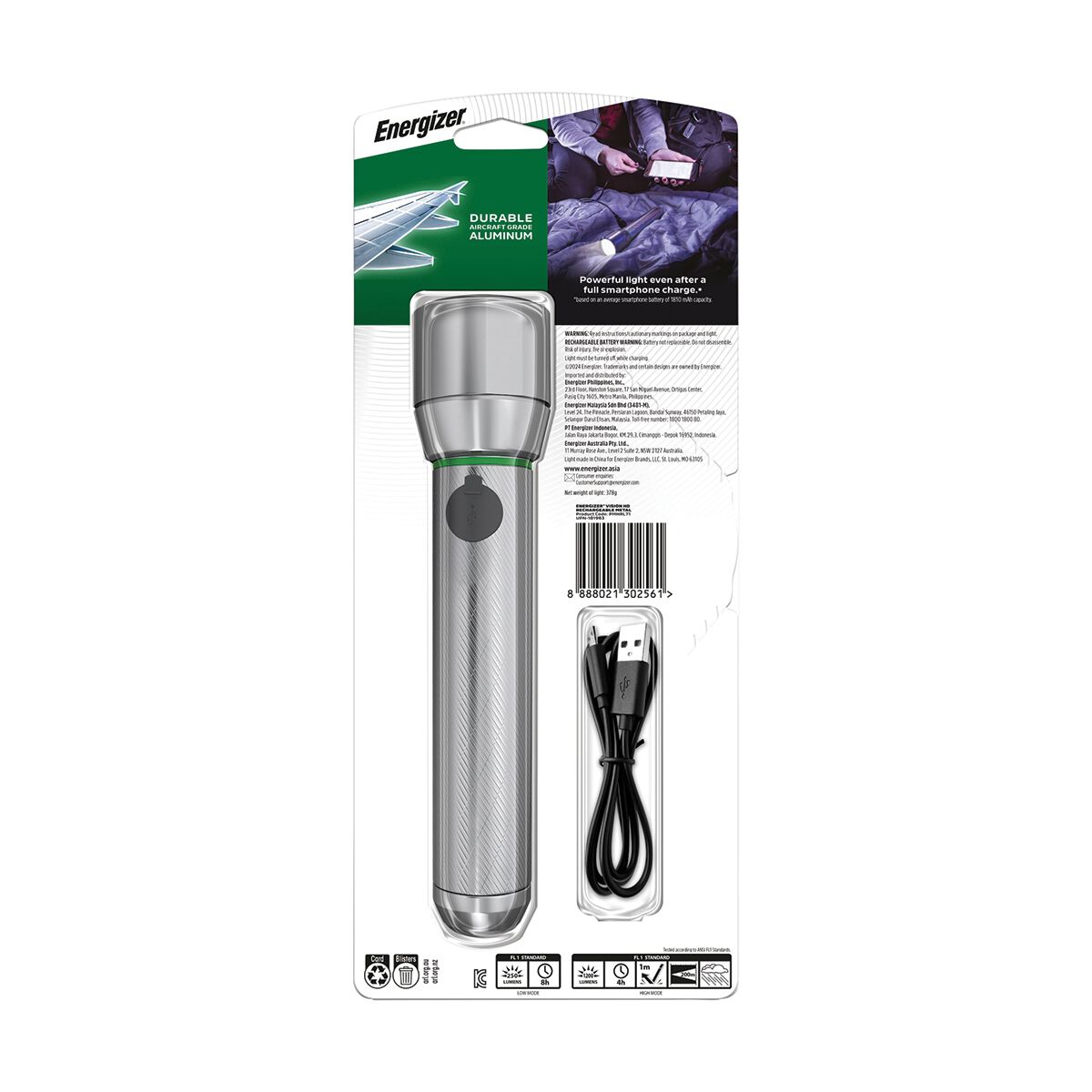 Energizer Vision HD Rechargeable LED Torch, , scanz_hi-res