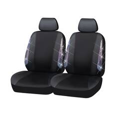 SCA Ombre Bling Leather Look Front Seat Covers, , scanz_hi-res