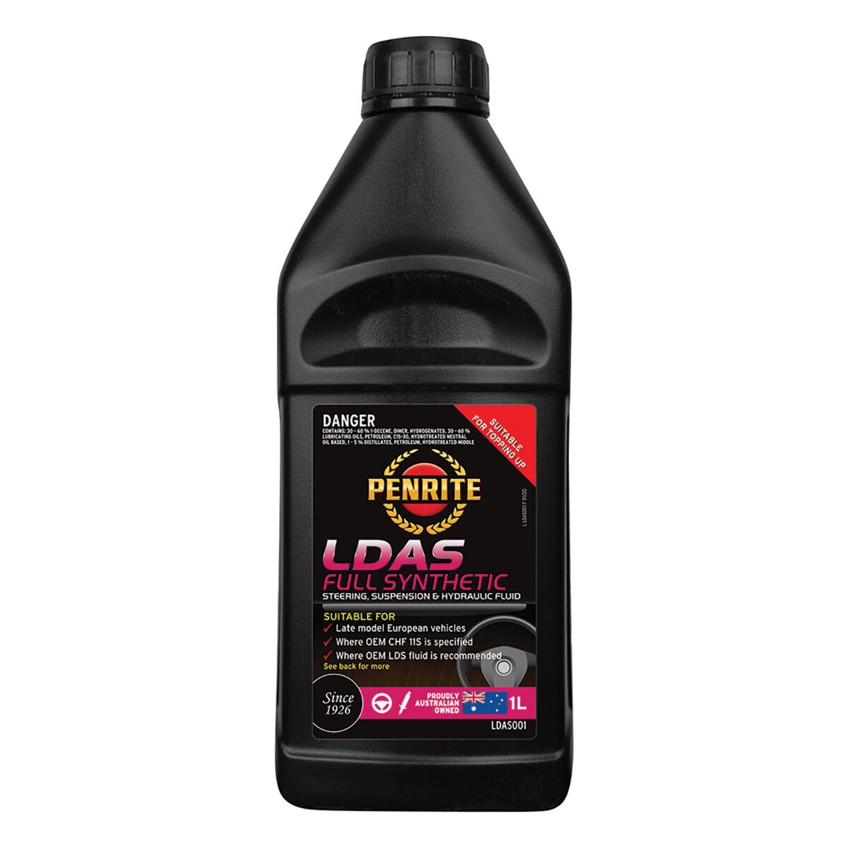 LDAS Full Synthetic Power Steering Fluid - 1 Litre, , scanz_hi-res