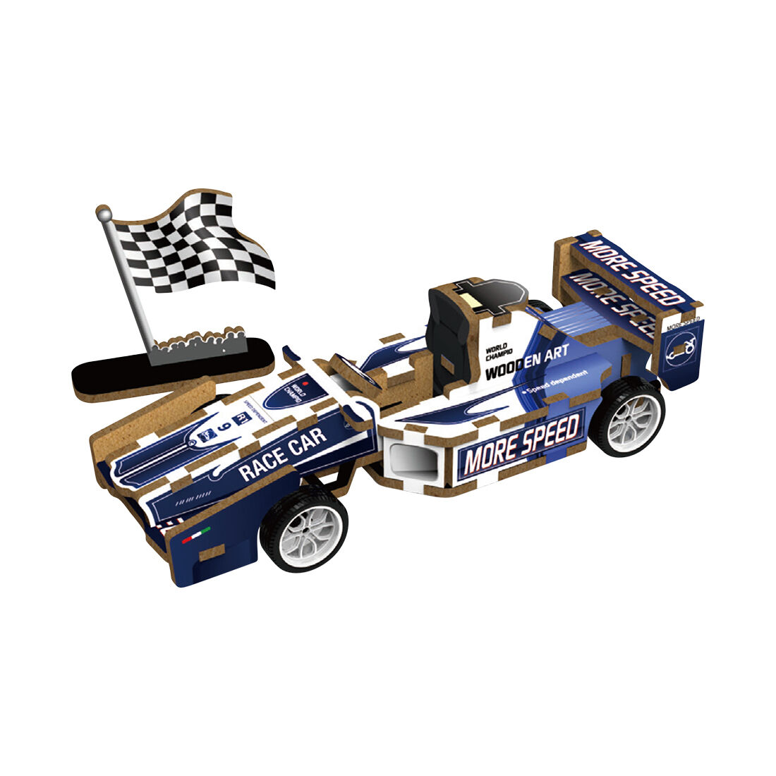 Race Car 3D Puzzle, , scanz_hi-res