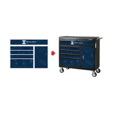 ToolPRO Tool Cabinet Magnet Fascia Set - Triple Eight Race Engineering, Suits 41" Cabinet, , scanz_hi-res