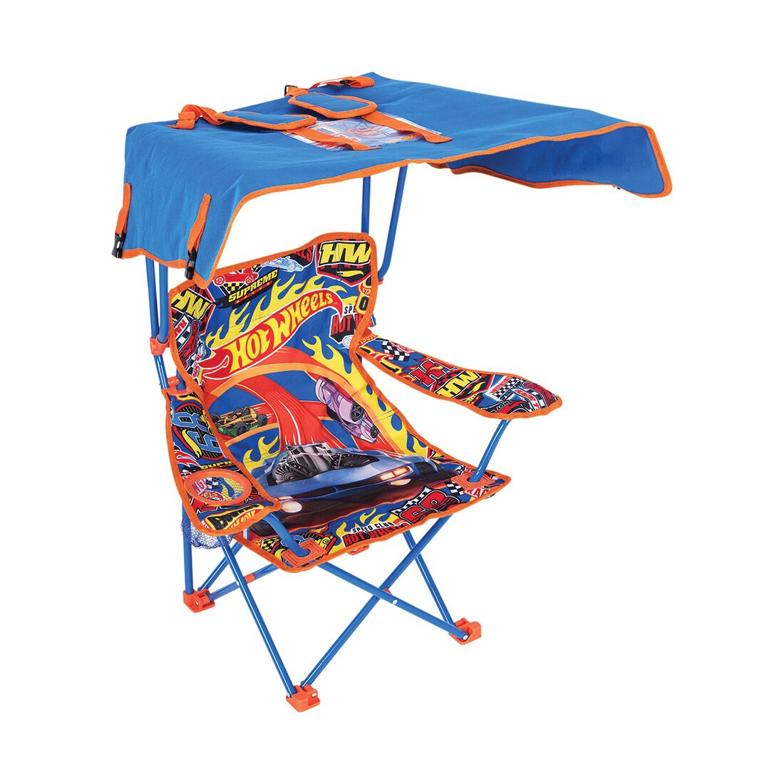 Hot Wheels Kids Camp Chair w/ Sunshade, , scanz_hi-res