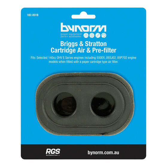 Bynorm Lawnmower Air Filter Suits Briggs and Stratton 550EX, , scanz_hi-res