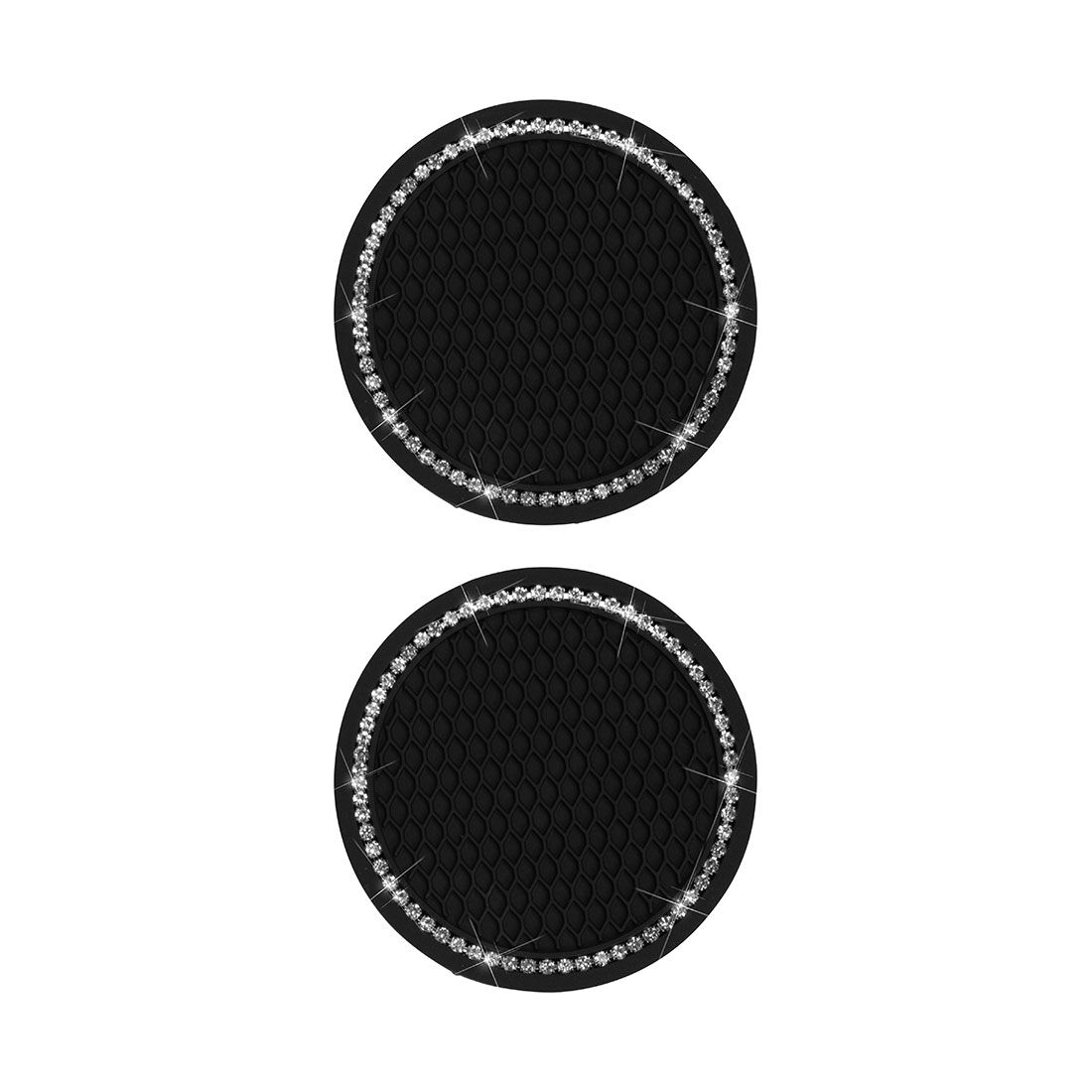 Cabin Crew Drink Coasters Black/Bling 2Pk, , scanz_hi-res