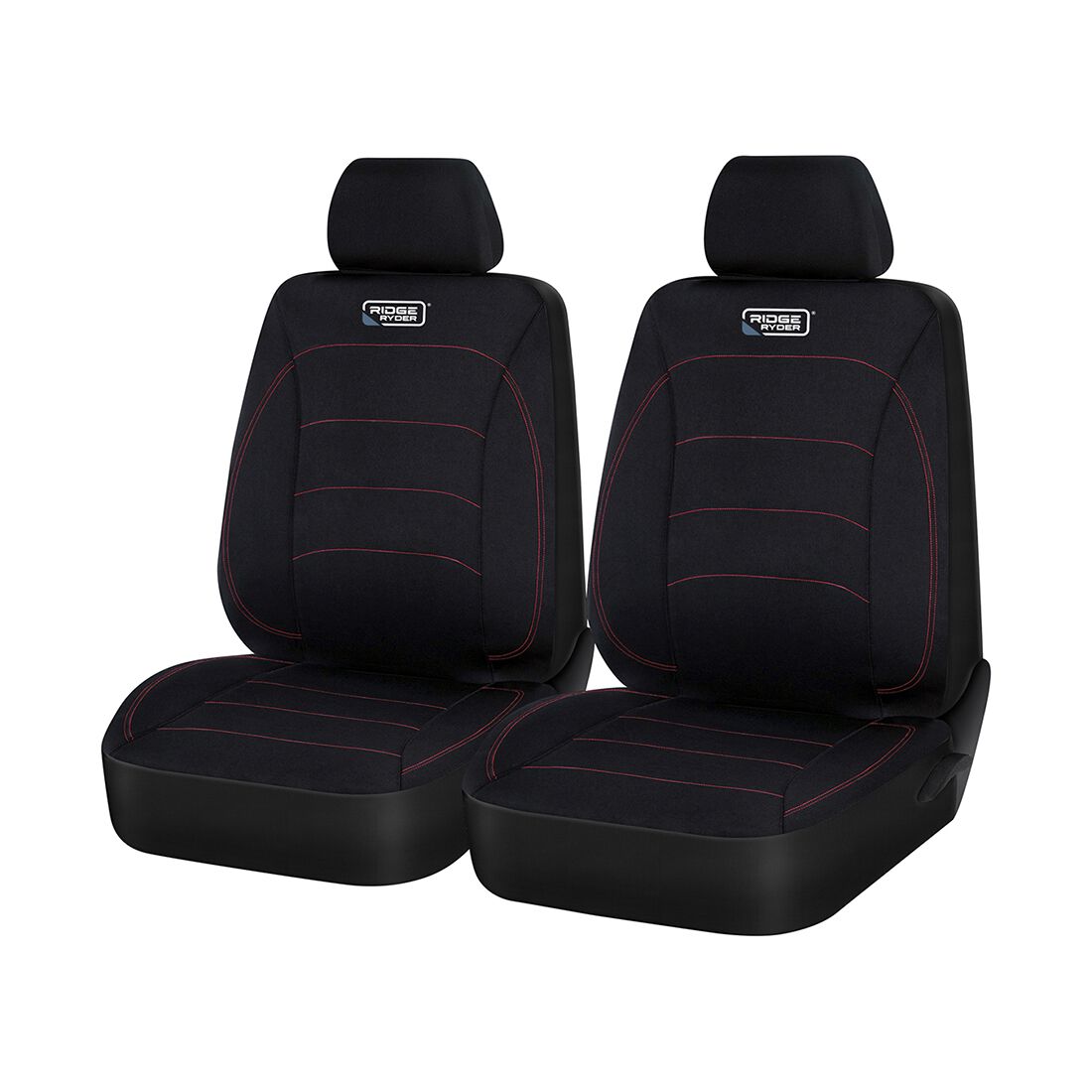 Ridge Ryder Neoprene Seat Covers Black/Red 30SAB, , scanz_hi-res