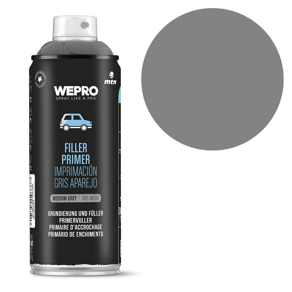 MTN WEPRO Filler Primer Medium Grey 400mL, , scanz_hi-res