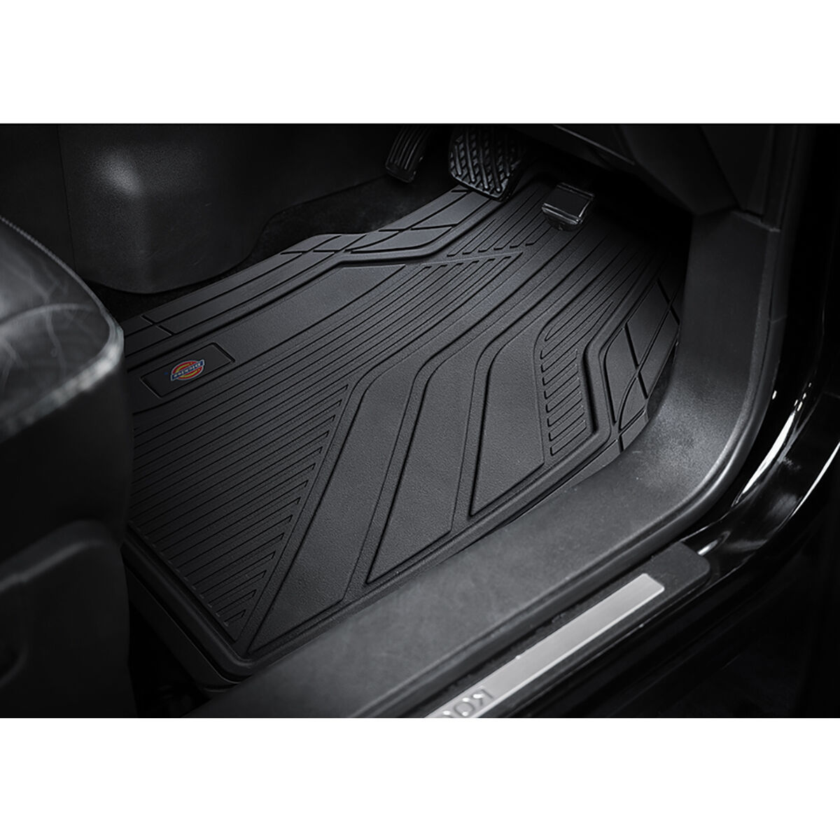 Dickies Rubber OG Logo Floor Mats Black Set of 4 Supercheap Auto
