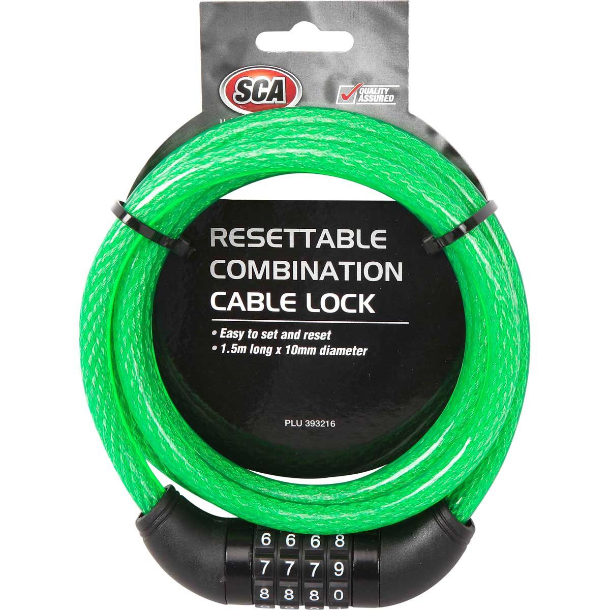 SCA Resettable Combination Lock - 1.5m x 10mm, , scanz_hi-res