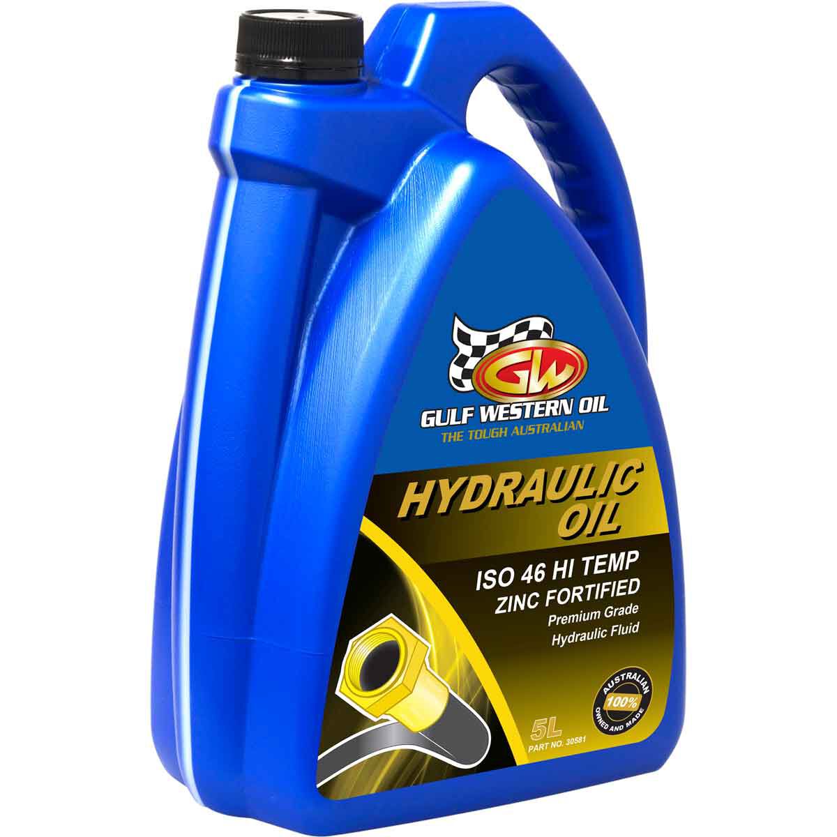 Gulf Western Superdraulic Hydraulic Oil - ISO 46, 5 Litre, , scanz_hi-res