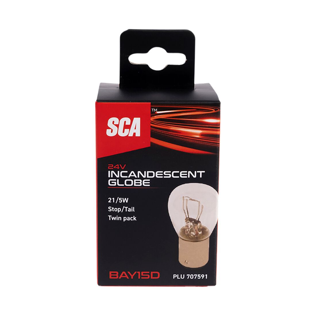 SCA Incandescent Globe - P21 24V 21/5W - 2 Pack, , scanz_hi-res