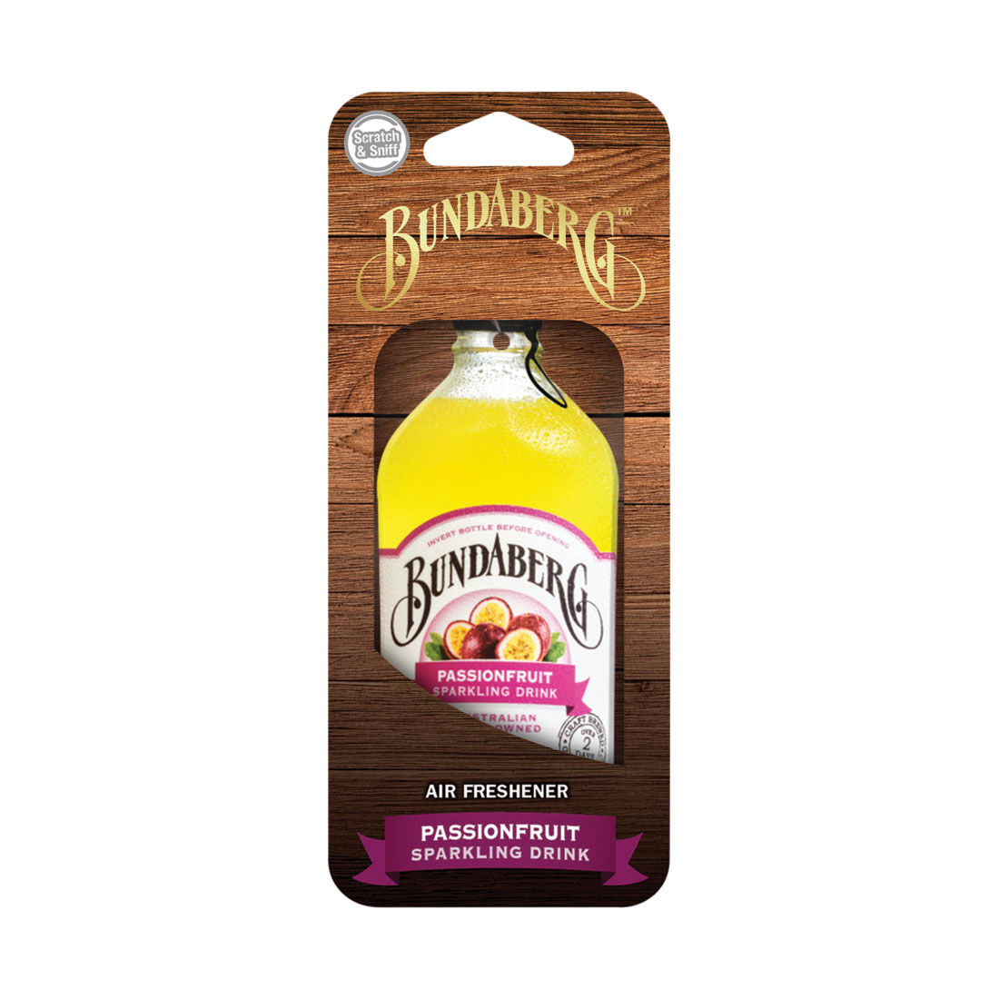 Bundaberg Carded Air Freshener - Passionfruit, , scanz_hi-res
