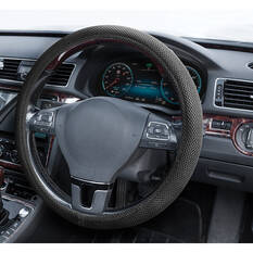 SCA Steering Wheel Cover - Mesh, Black, 380mm diameter, , scanz_hi-res