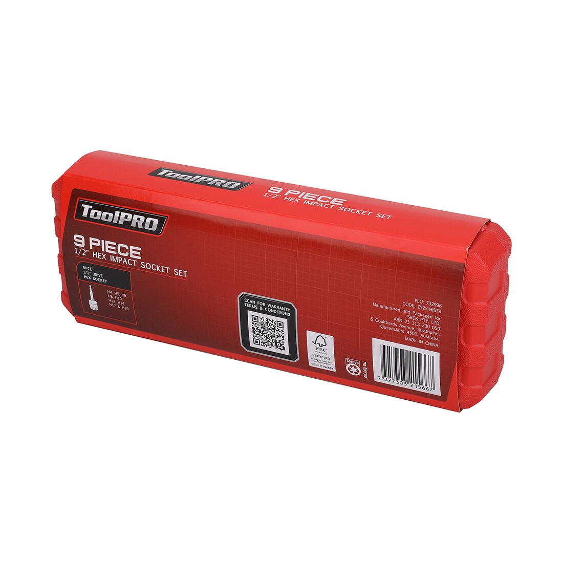 ToolPRO Impact Socket Set 1/2" Drive Torx 9 Piece, , scanz_hi-res