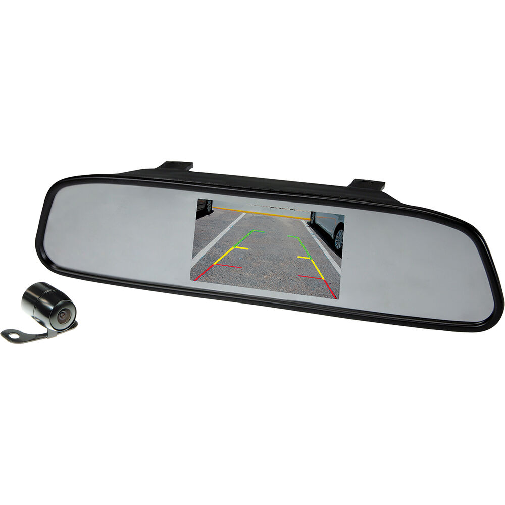 SCA SCA43M 4.3" Mirror Mounted Wired Reversing Camera Supercheap Auto
