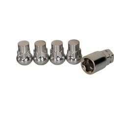 Calibre Wheel Nuts, Tapered Lock, Chrome - SLN12150, 12mm x 1.5mm, , scanz_hi-res