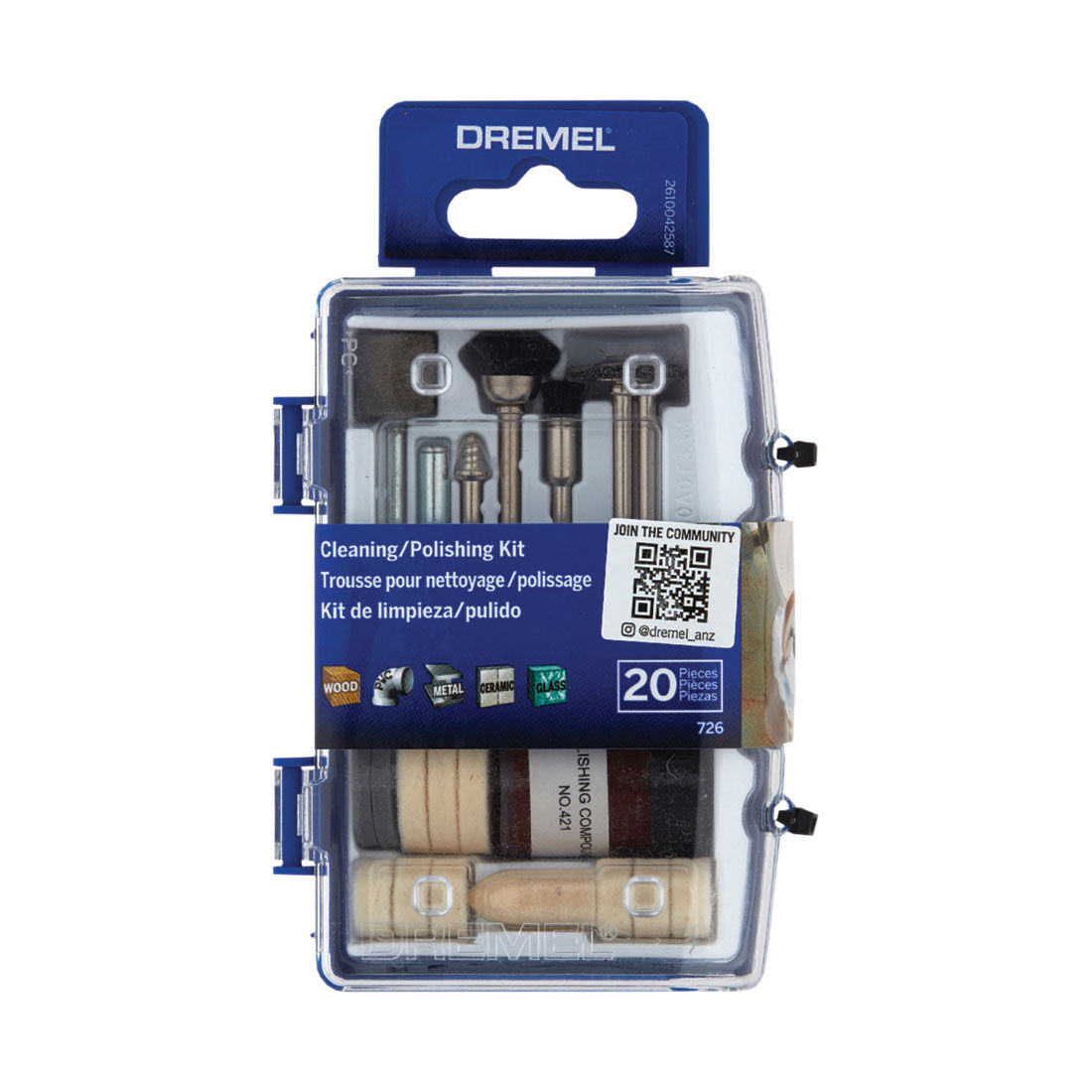 Dremel 20 Piece Micro Cleaning And Polishing Kit, , scanz_hi-res