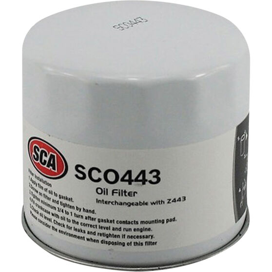SCA Oil Filter SCO443 (Interchangeable with Z443), , scanz_hi-res