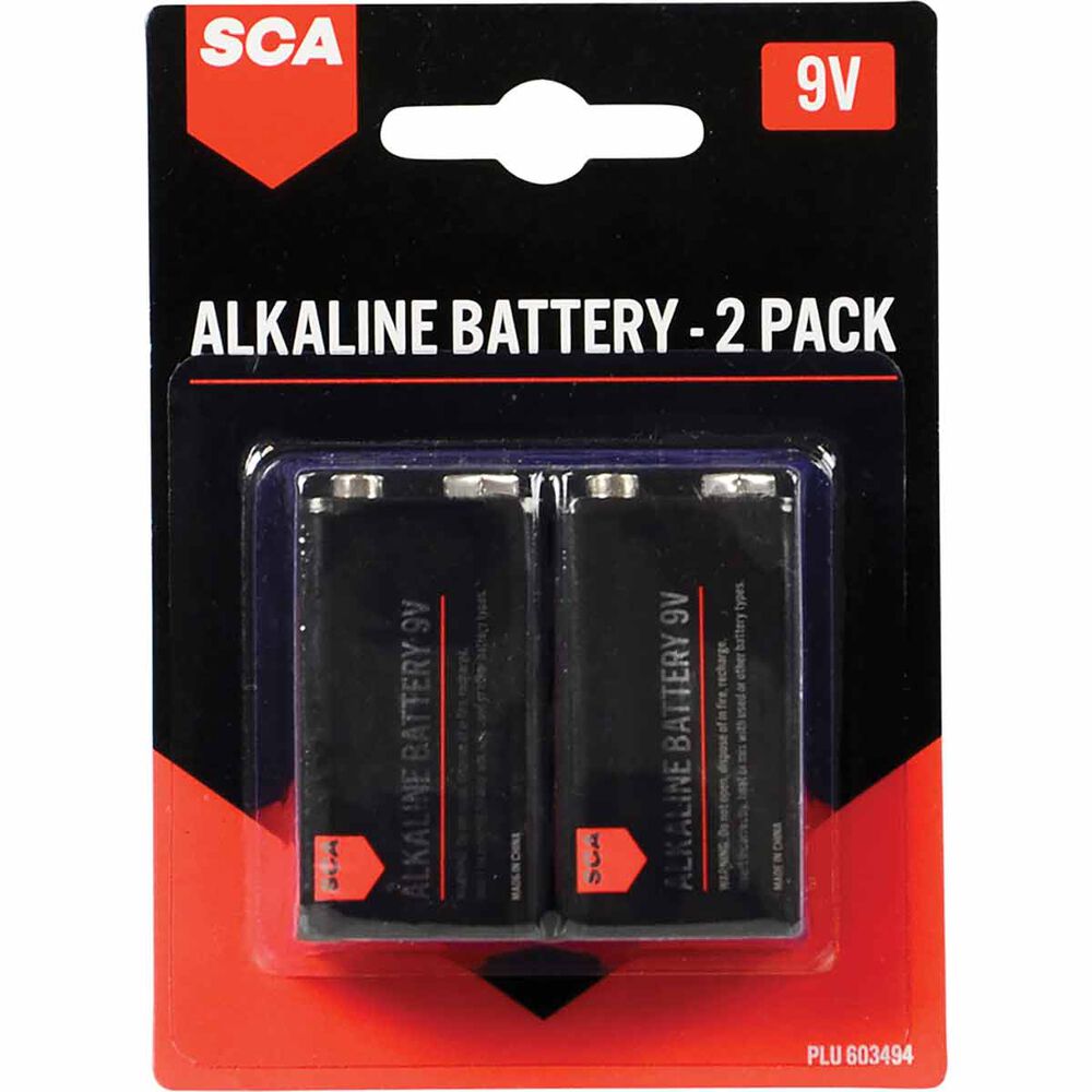 SCA Long Life Alkaline 9V Batteries 2 Pack Supercheap Auto New Zealand
