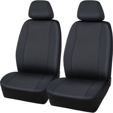 SCA Jacquard Seat Covers Charcoal Adjustable Headrests Airbag Compatible, , scanz_hi-res