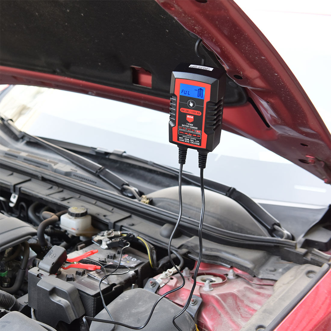 SCA 7 Stage Battery Charger 6/12V 2/4 Amp, , scanz_hi-res