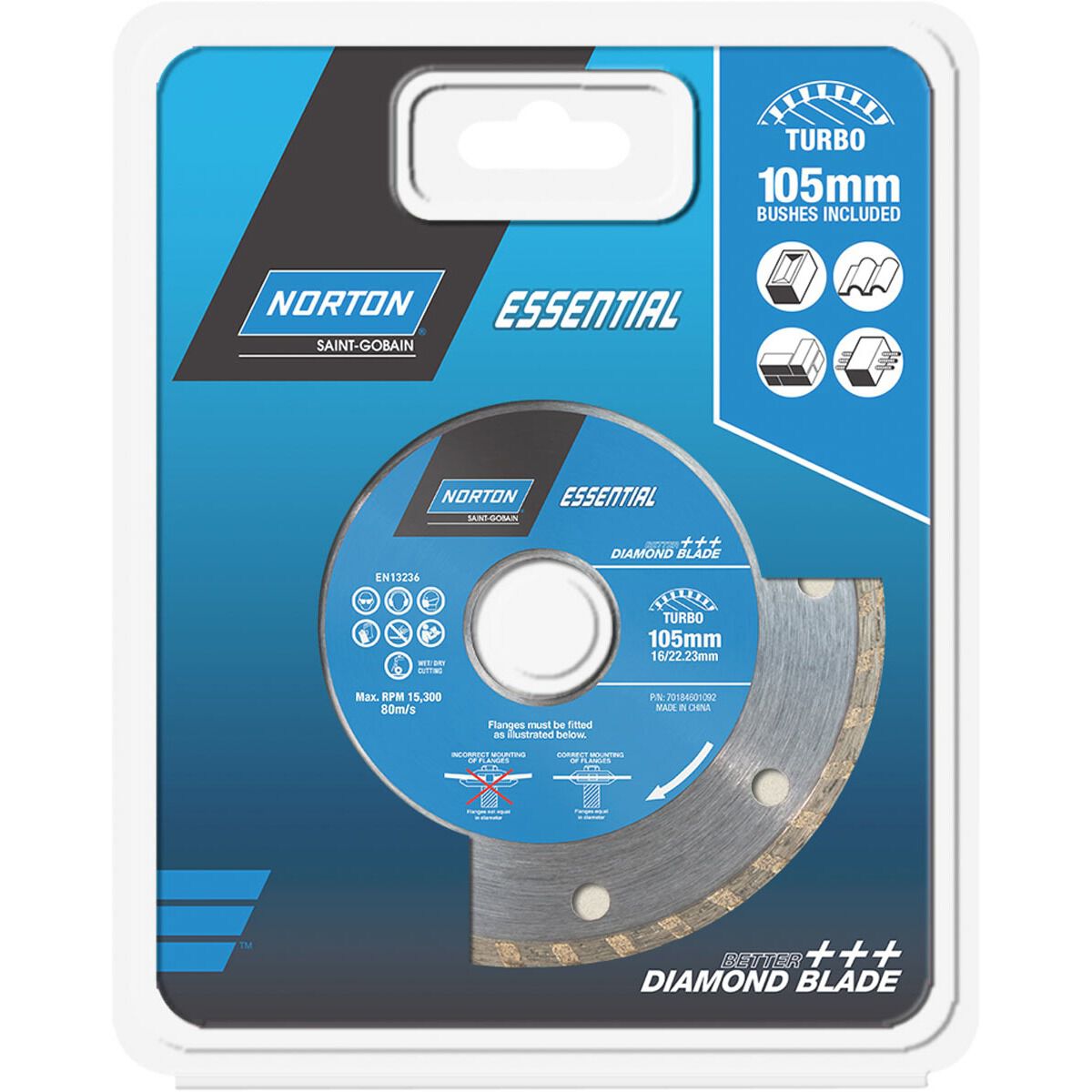 Norton Diamond Blade - Turbo, 105mm, , scanz_hi-res