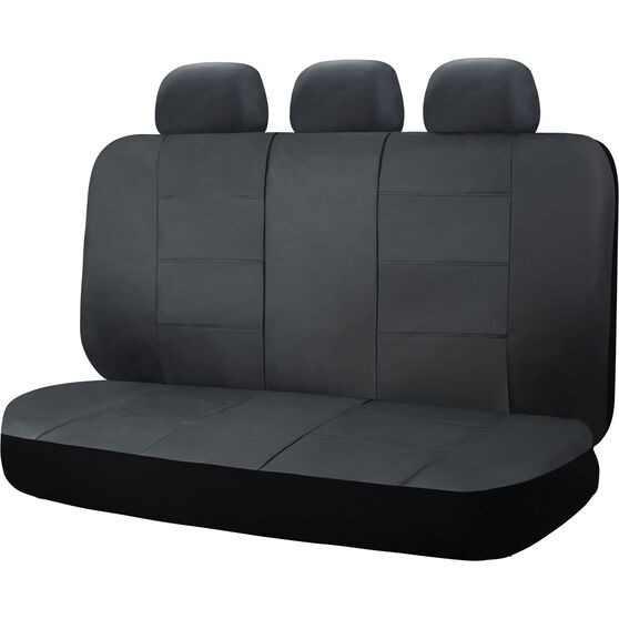 Sca Leather Look Seat Covers Black Built In Headrests Size 06h Rear Super Auto New Zealand - Leather Car Seat Covers Nz