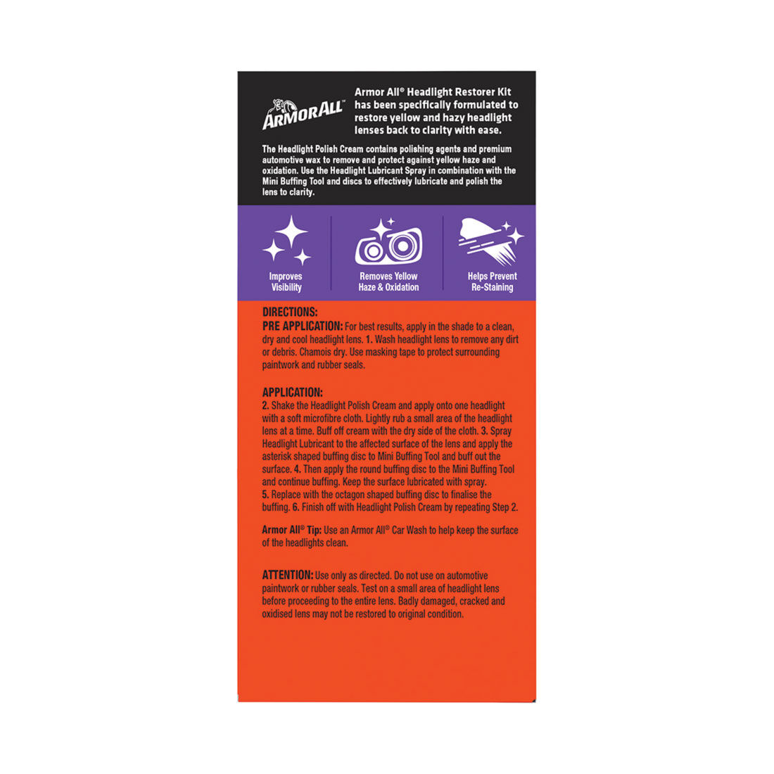 Armor All Ultra Shine Headlight Restorer Kit, , scanz_hi-res