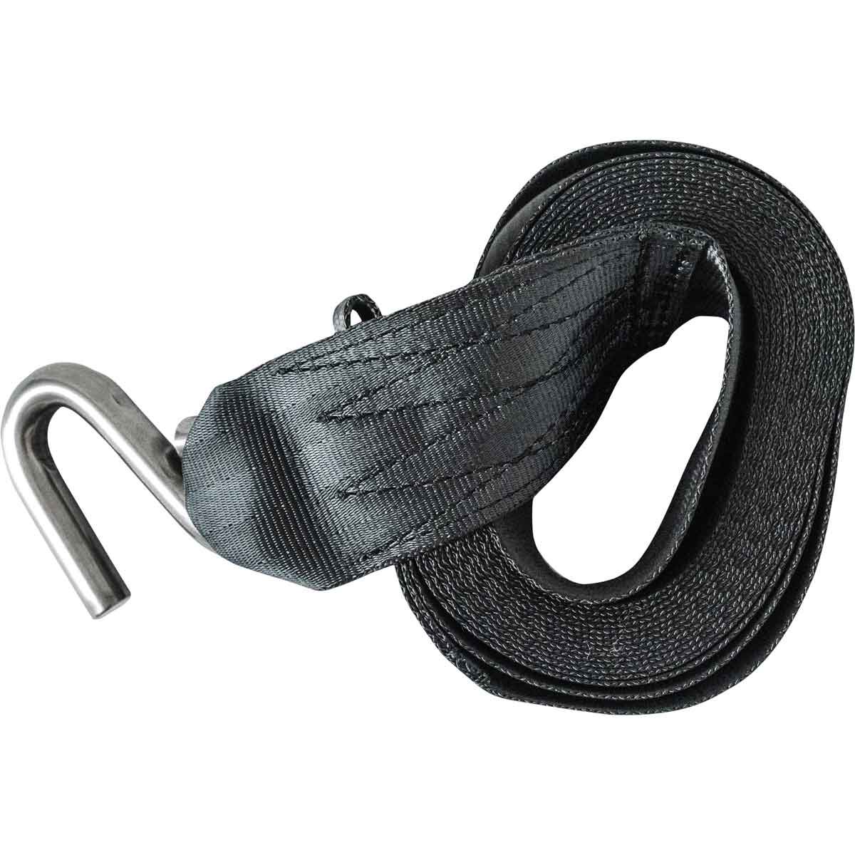 Atlantic Winch Webbing Strap 6m S Hook 500kg, , scanz_hi-res