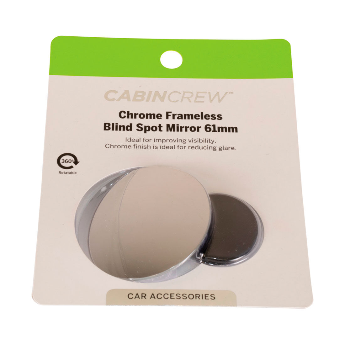 Cabin Crew Blind Spot Mirror - Chrome 61mm, , scanz_hi-res
