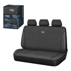 Ridge Ryder Canvas Seat Cover Charcoal/Black Piping Adjustable Headrests Rear Seat 06H, , scanz_hi-res