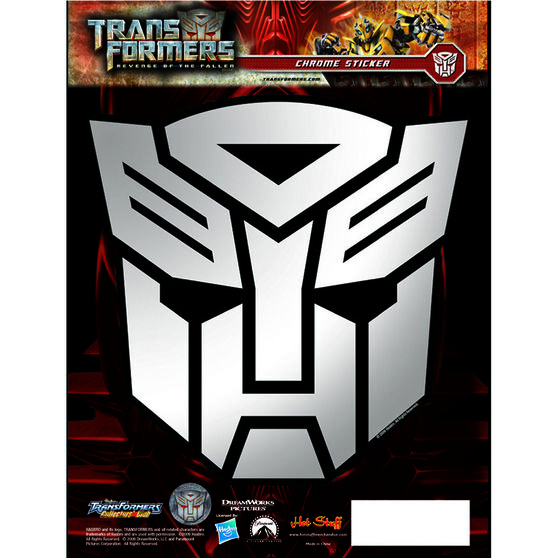 Hot Stuff Sticker - Transformers Autobots, Chrome, , scanz_hi-res