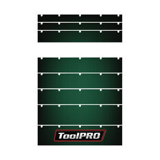 ToolPRO Tool Cabinet Magnet Fascia Set - Green Carbon Fibre, Suits 26" Chest & 27" Cabinet, , scanz_hi-res