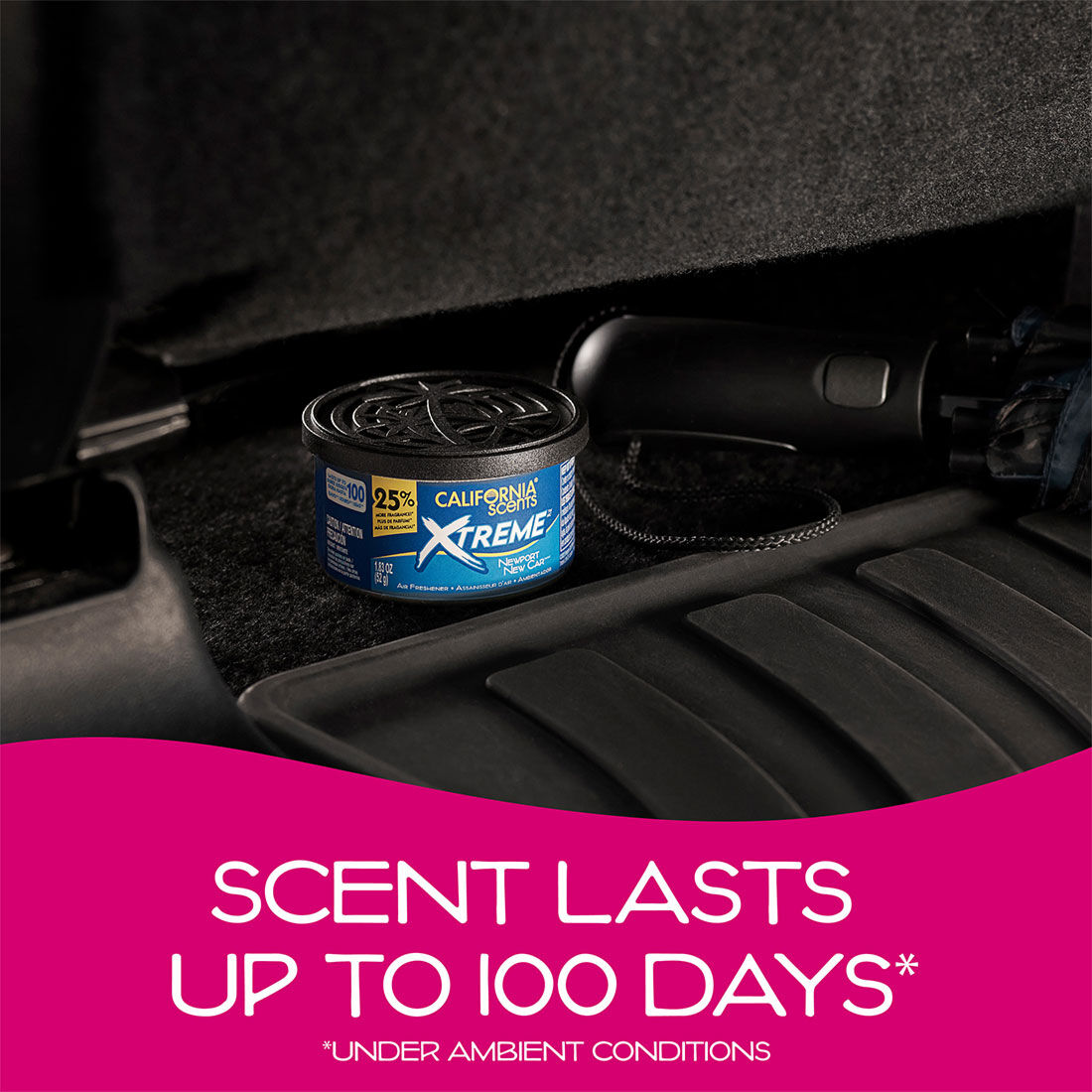 California Scents Newport New Car Xtreme Can Car Air Freshener 52g, , scanz_hi-res